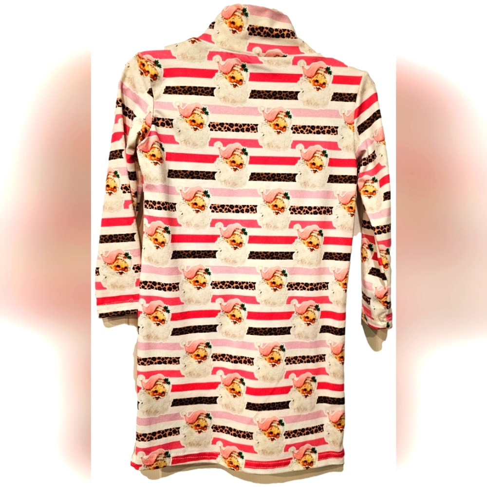 3T‎ pink animal print santa outfit by Beauts and Beans